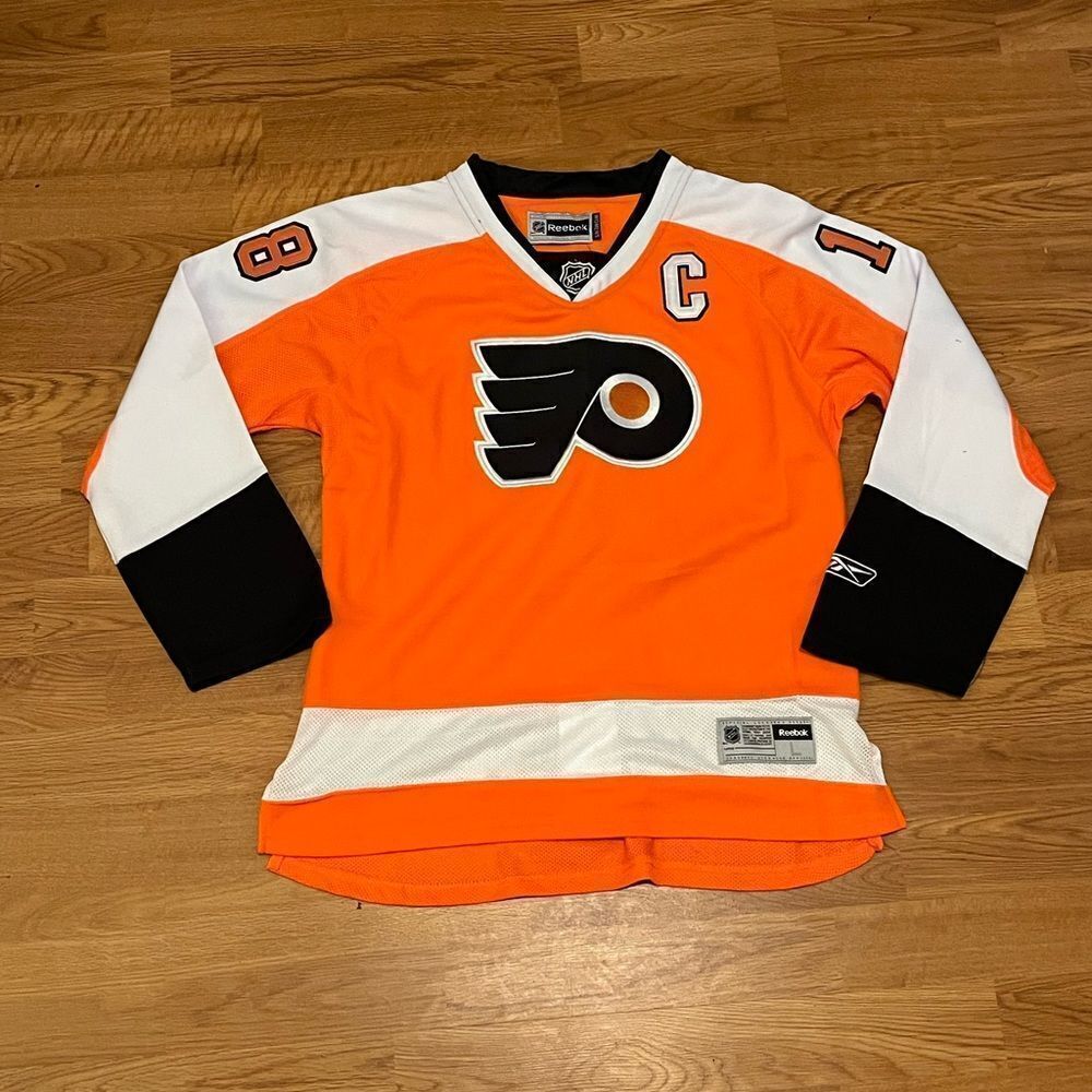 Philadelphia Flyers Hockey Jersey Mike Richards Womens Size: Large
